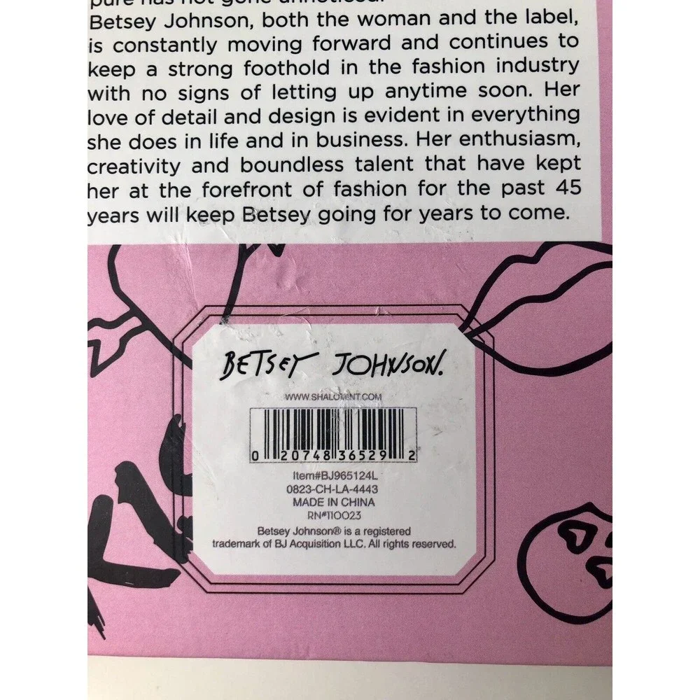 Betsey Johnson journal Spiral Pink With Written Designs
